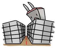 お隣との境界が分からない